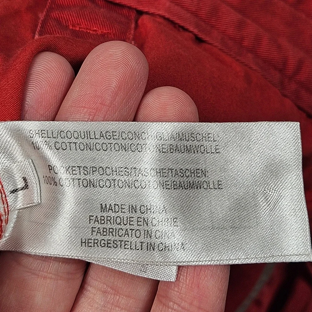 Paul Smith Jeans Pants Mens 34x29 Red Flat Front Chino‎ Trousers Slash Pockets